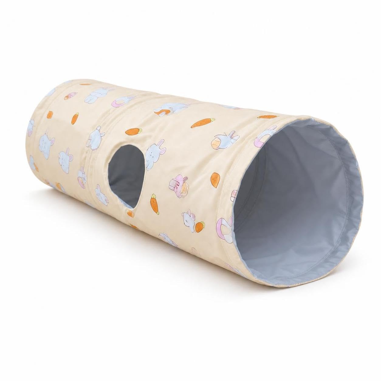 Tunnel pieghevole per gatti arcobaleno, Giocattolo interattivo per animali domestici, gioco per gatti, Coniglio, Medio