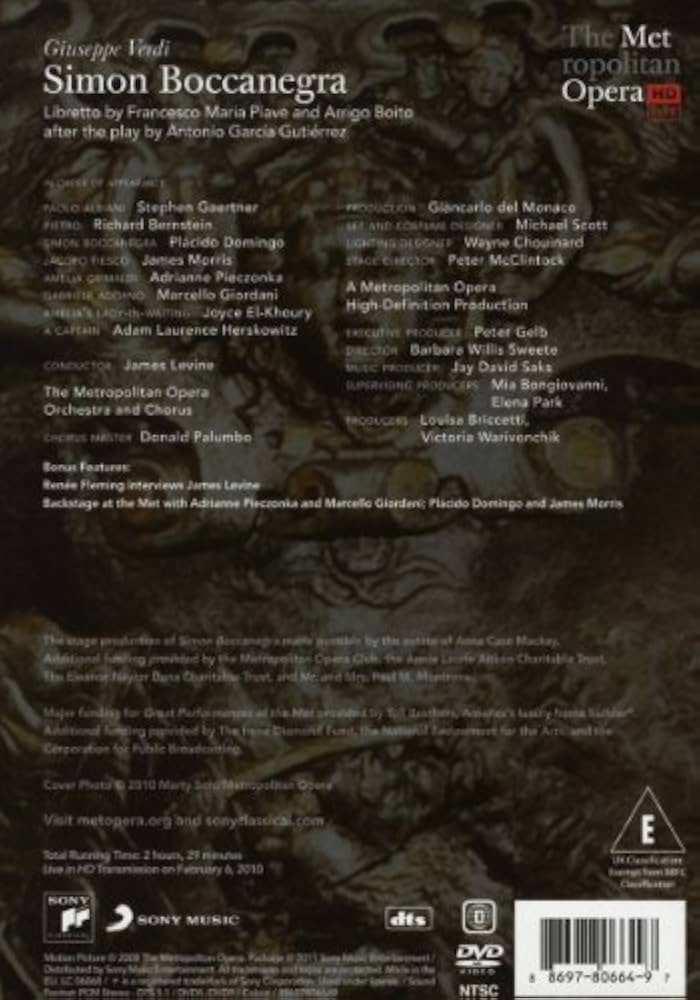 その他 Simon Boccanegra [DVD] [Import] 2mvetro What is the Best Blu-ray of the Simon Boccanegra Opera