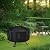 WLEAFJ Fire Pit Cover Round for Fire Pit 38 Inch, Heavy Duty Oxford Fabric Firepit Cover Round, Full Coverage Patio Outdoor Fireplace Cover, Waterproof Fire Bowl Cover