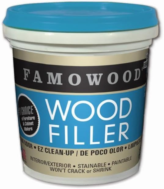 12-Pack of 1/4 pt Eclectic 40042118 Fir / Maple Famowood Water-Based Latex Wood Filler