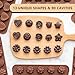 WARM TIME 6 Pcs Silicone Chocolate Mold Set - Food-Grade Non-Stick Candy Molds Cookery Moulds for Chocolate, Candy, Jelly, Butter, and More - Flower Shapes