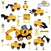 FORMIZON Mini Jouet Camion, Ensembles de camions de Construction, Voiture de Chantier Jouet, 26 Pièces Ensemble de Décoration de Gâteau de Véhicule de Construction, pour La Fête d'anniversaire