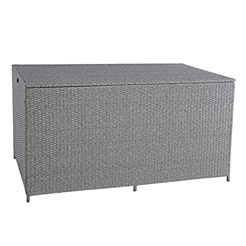 ESTEXO Polyrattan Auflagenbox XXL Kissenbox Gartenbox Gartentruhe...