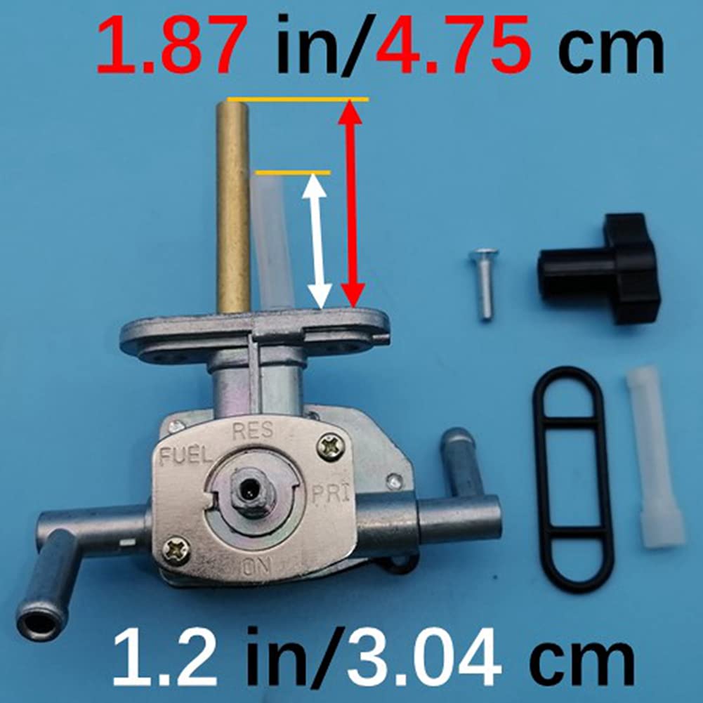 Fuel Cock Petcock Valve Tank Switch Compatible with Suzuki Quadsport 44300-07G01 Z400 LTZ400 LTZ400Z 44300-38F00 44300-38F02 Eiger 400 LT-A400 LT-A400F LT-F400 LT-F400F 2002-2006 2007 Z651