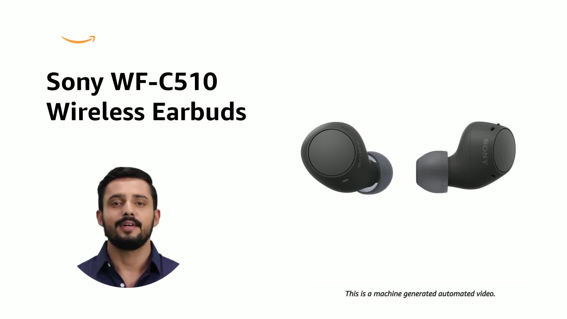 Sony WF-C510 Wireless Bluetooth Earbuds with Mic, TWS, in Ear