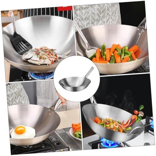 Wok redondo acero inoxidable antiadherente Unomor miniatura 3