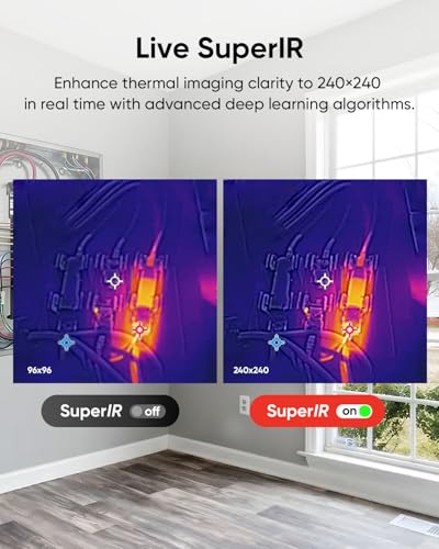 Image of HIKMICRO D02 Thermal Imaging Camera with Visual Camera 240x240 SuperIR | SuperScene scene detection, 96x96 IR resolution, 3200mAh, photo and video recording, -20C to 450C