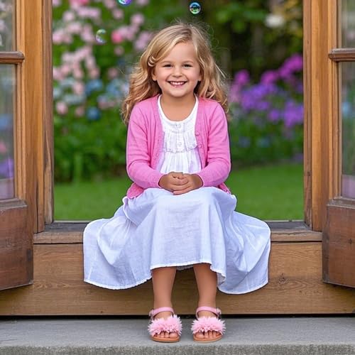 Image of Kiderence Toddler Girls Sandals Little Girls Kids Summer Shoes Toddler Sandals