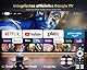 Smart Beamer 4K【1200 ANSI/Google TV】Netflix Official, Autofokus Trapezkorrektur Beamer WiFi6 Bluetooth, Sprachsteuerung 1080P Full HD LED Beamer Deckenmontage 300 für Heimkino/Outdoor Handy Projektor