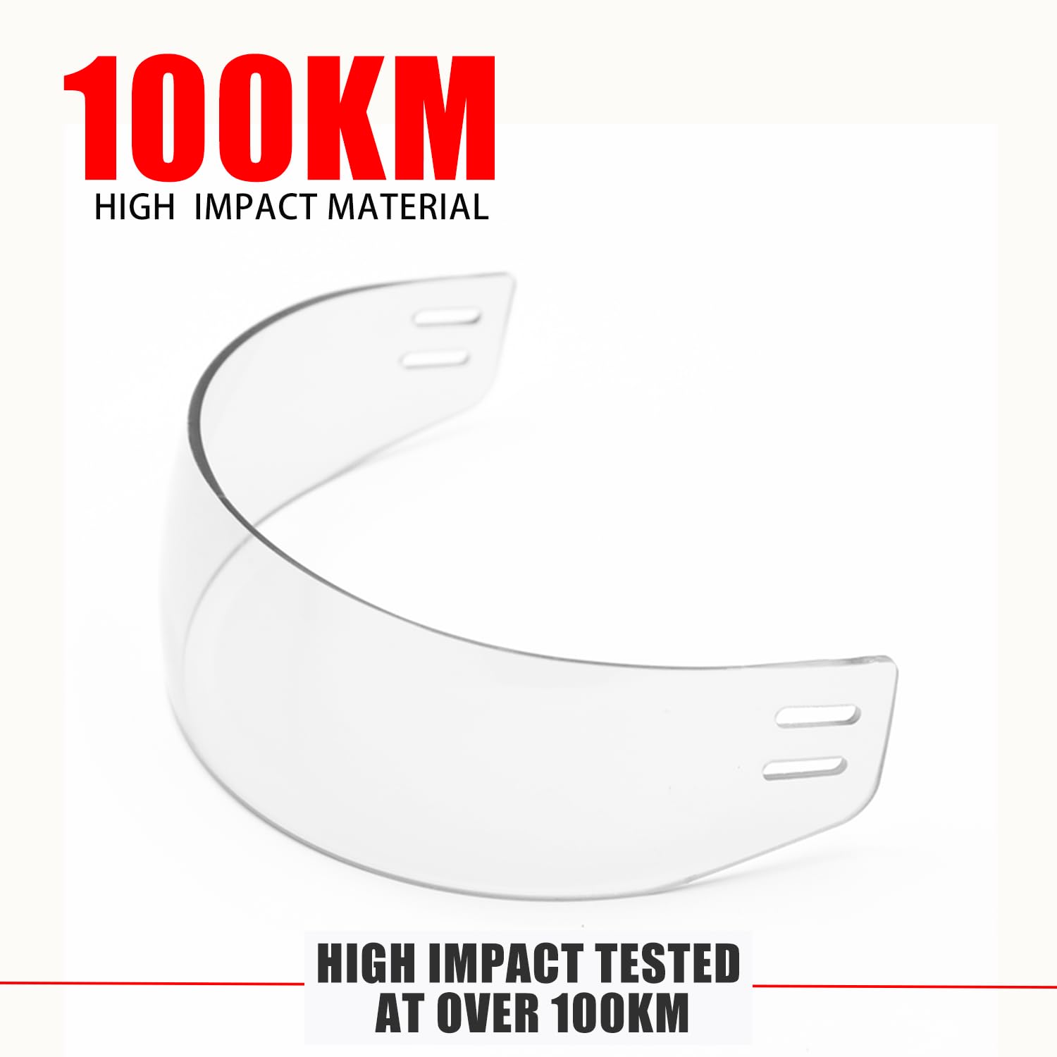 GY Hockey Visor Clear Hockey Helmet Visor Youth Ice Hockey Half Face Visor Adult Inside Anti-Fog/Outside Anti-Scratch