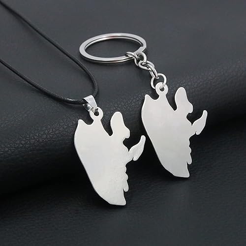 Miniatura 6 de FunBoat Ichigo Kurosaki - Collar de máscara hueca  Llavero de insignia de la segadora del alma  Regalos de Navidad para niños niñas adolescentes