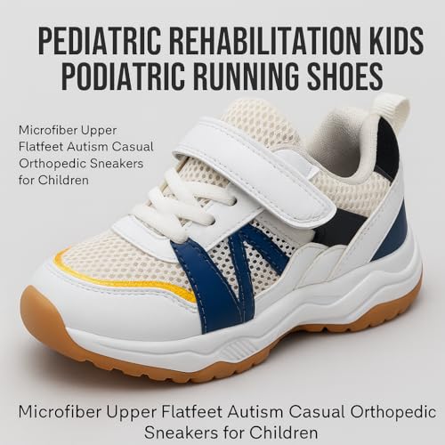 FASHOES Kids Orthopedic Sneakers – Breathable Mesh, Anti-Slip Sole– Pediatric Support Shoes for Flatfeet & Autism (Boys & Girls)4