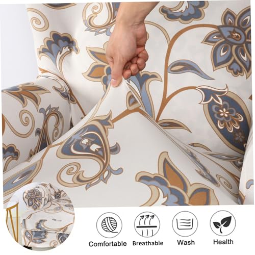 Funda para silla con respaldo elástico para sillón orejero 5