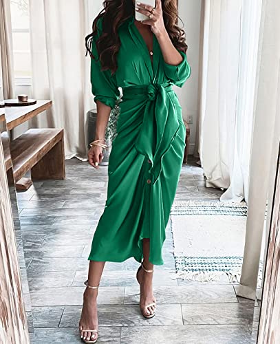BTFBM Button Dwon Fall Dresses for Women 2026 - image 2
