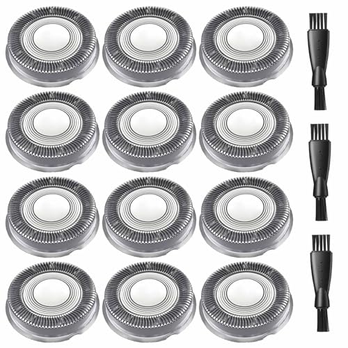 12PCS HS740 Blade Refill, Norelco Head Shaver Replacement Heads Compatible with Philips Norelco Head Shaver Pro HS5980 HS7980 HS9980, 3 Cleaning Brush by uijino - Used condition - US$22.54