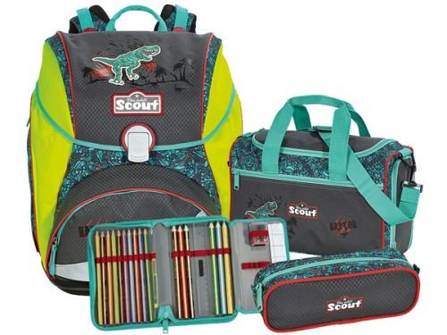 Preisvergleich Produktbild Scout Alpha Schulranzen - Set "Raptor" , 4tlg.
