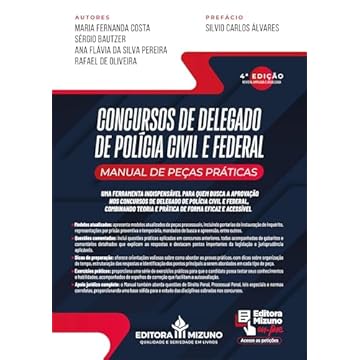 Capa do livro Concursos de Delegado de Polícia Civil e Federal 4ª edição