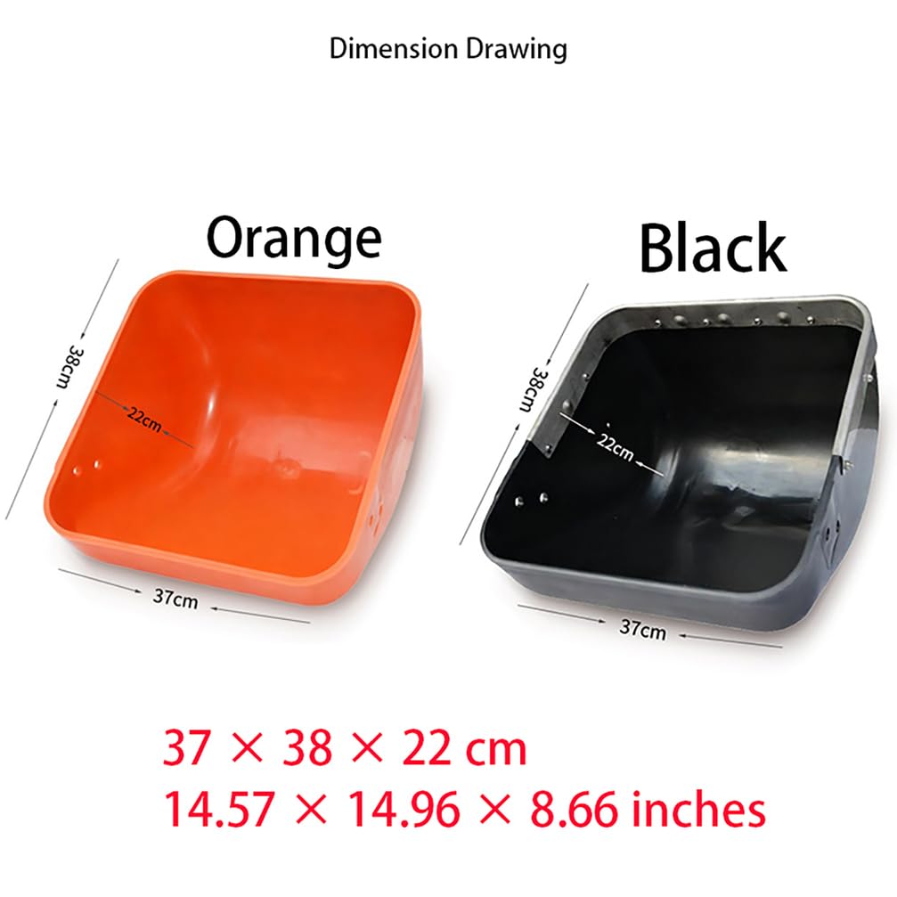 Schweinefutterautomat Futtertröge Aus Kunststoff Für Schweine Poultry Habitat Supplies Schweinfutterspender Für Schweine Ziegen Und Geflügel Landwirtschaftlicher,Orange/b,L37*H22*W38