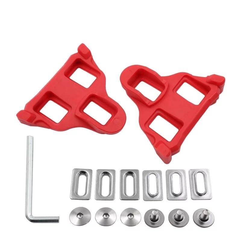 Calas SPD Compatibles, Kit Calas 2 Agujeros para Zapatillas Ciclismo MTB e Indoor Cycling, 0° 2° 6°, Recambio Antideslizante