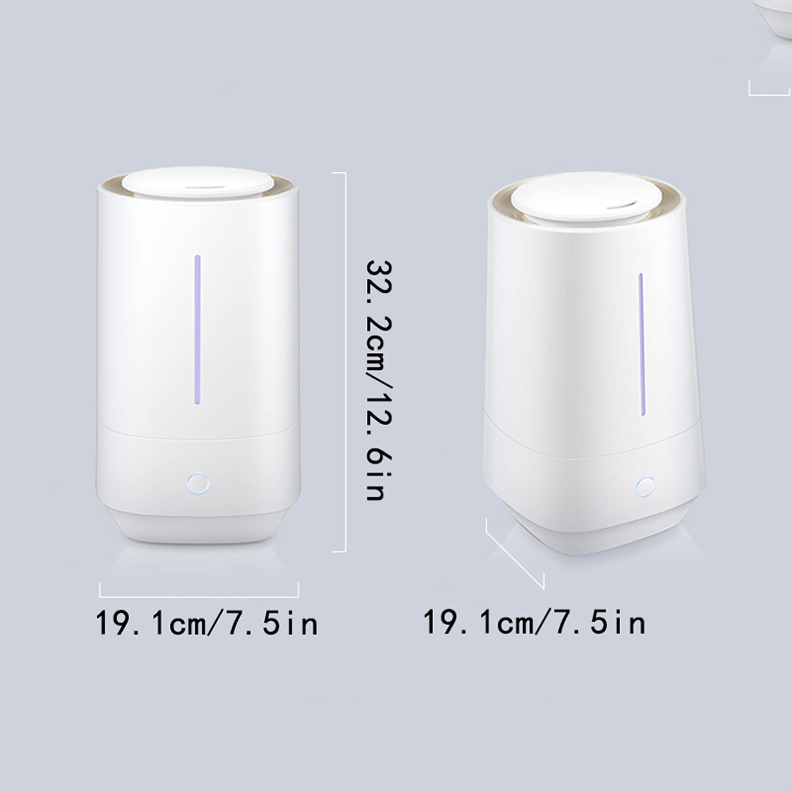 Humidificadores de Aire Humidificador, humidificadores de Aire ultrasónico for bebés de Dormitorio Grande Inicio, Ultra silencioso, Apagado automático Silencioso Humidificadores