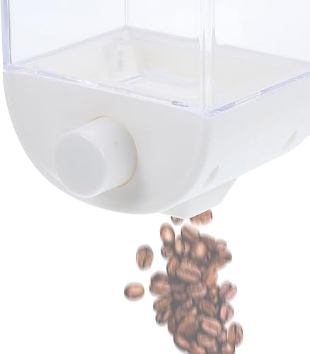 Miniatura 9 de Dispensador hermético de cereales de 33.8 fl oz, contenedor de almacenamiento de granos montado en la pared con diseño colgante para alimentos