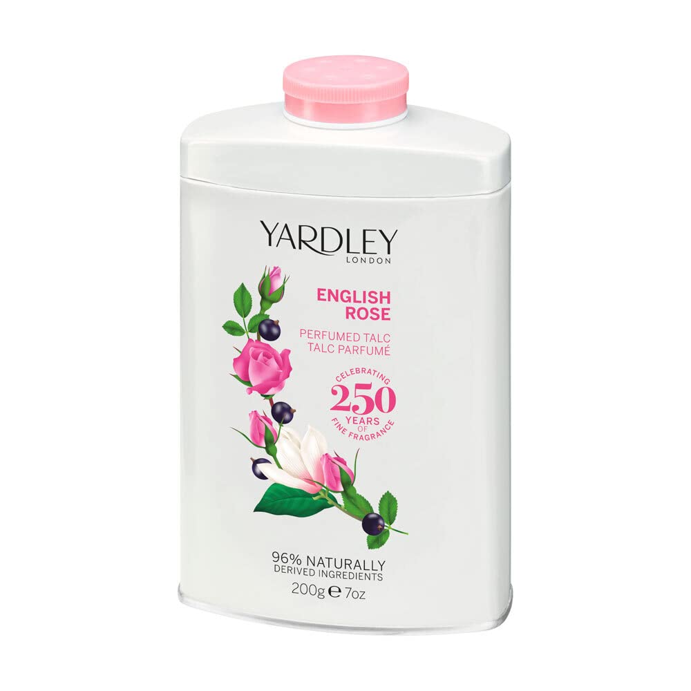 Yardley of London English Rose 7.0 oz Perfumed Talc, clean (Y6320018-6)