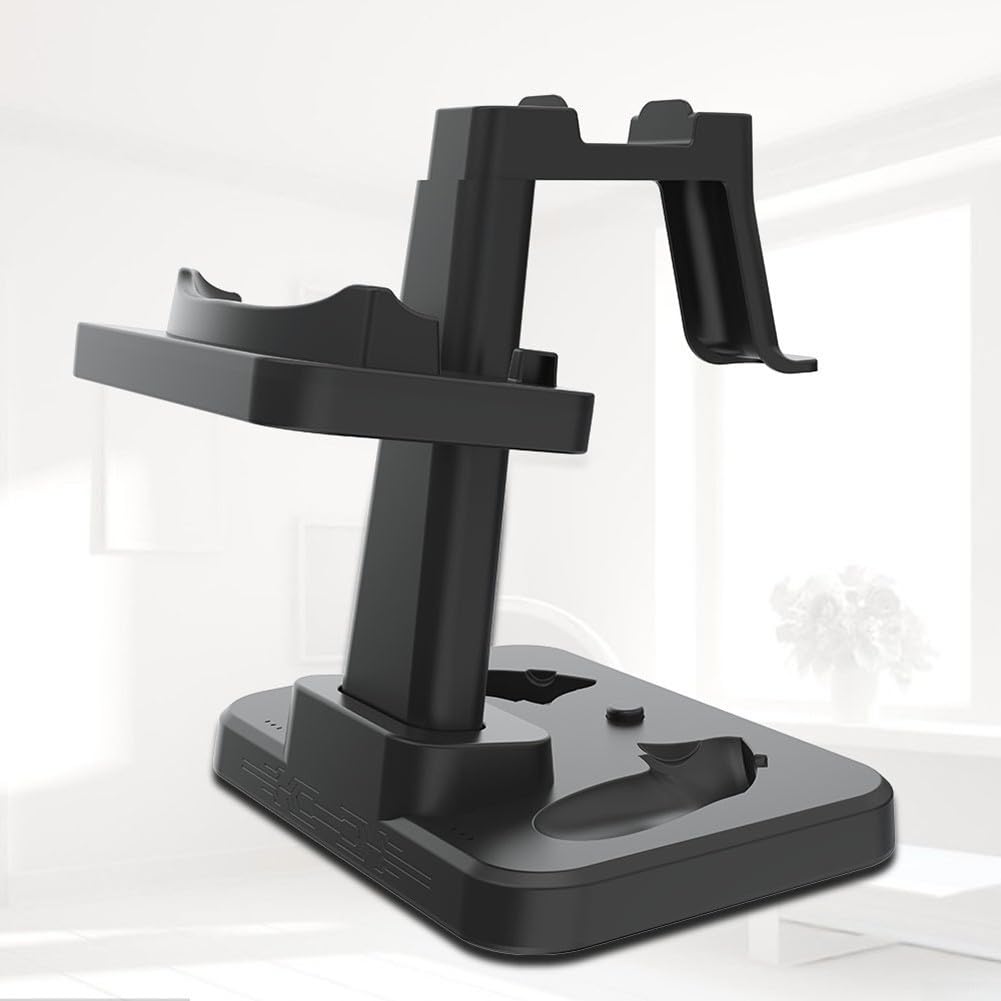 Zilimontt Soporte de visualización AR para gafas, soporte de pantalla para equipo de realidad virtual, elegante soporte de exhibición de realidad virtual para Meta Quest3/3S, soporte de base de