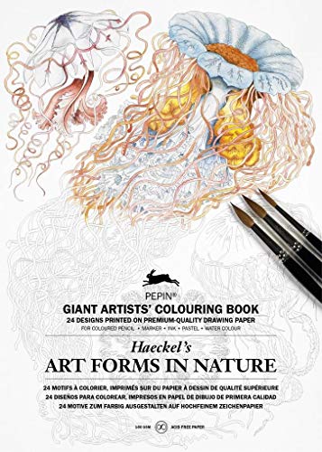 Art Forms of Nature: Giant Artist's Colouring Book (Multilingual Edition) (Spanish, French, Italian, English and German Edition)