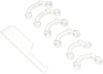 VANANA 6 Pairs Nose Lifting Shaper Inserts, 3 Sizes Invisible Nose Lifter Soft Silicone No Pain Nose Up Corrector Beauty Tool, Comfortable Easy Install Removable