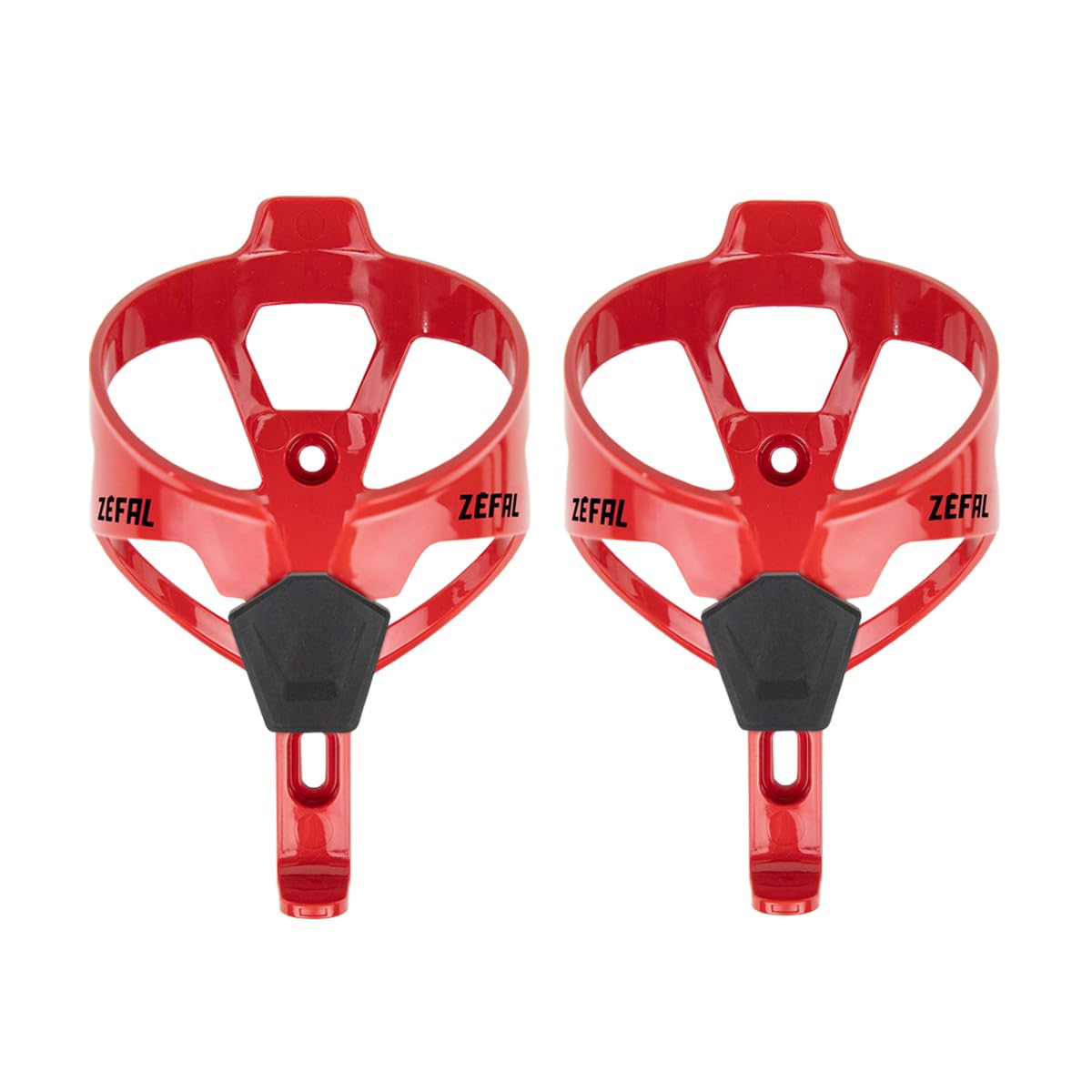 Zefal Pulse A2 Pack – Pack of 2 - Lightweight Bike Bottle Cages – Bike Bottle Holder – Bike/Mountain Bike/Road Bike – Strong and Durable – 26 g Each Bottle Cage – Fire Red