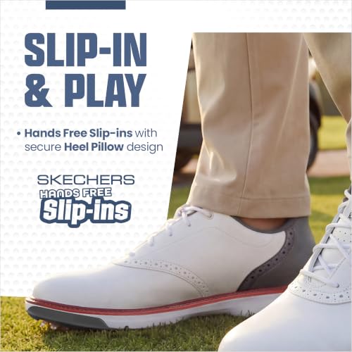 Image of Skechers Men's Prestige Slip-Ins Golf Shoe | Golf, Waterproof, Slip-ins, Arch Fit, ECO FLIGHT Cushioning, Premium Leather, Lightweight