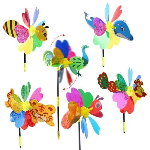 MotiveTech Windrad Für Fahrradlenker Kinder - Bunte Windmühle Für Fahrrad, Roller & Kinderwagen