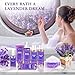 Spa Gifts for Women,Bath Body Care Wash Christmas Gifts Baskets for Women,Relaxation Calming Lavender Spa Set Home Self Care Shower Kit Birthday Valentines Stocking Stuffers for Mom Wife Sister