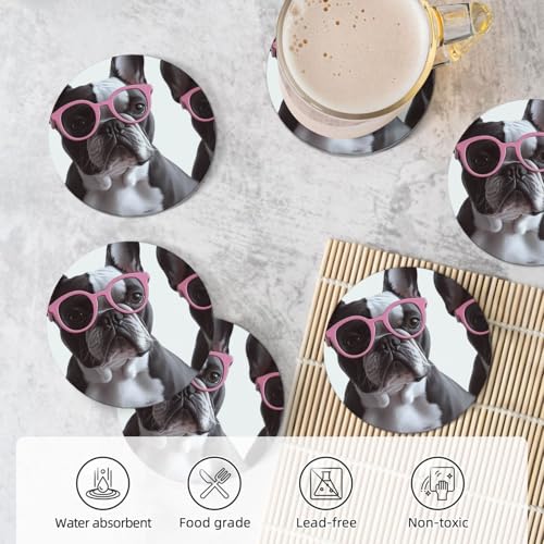 Dessous de verre absorbant en céramique pour table basse sans tache - 6