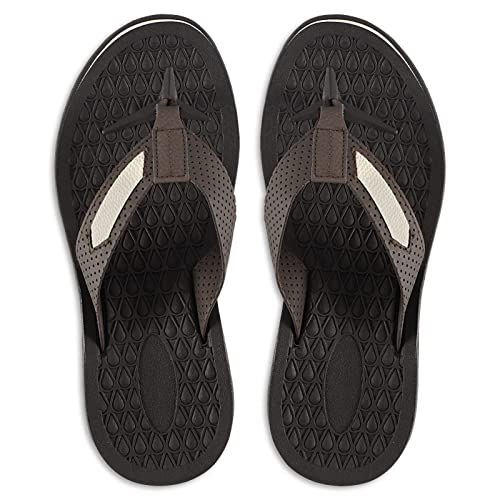 Image of MALIDA Mens Flip Flops Non-Slip Bathroom Shower Shoes Cushion foam Indoor and Outdoor Thong Sandals
