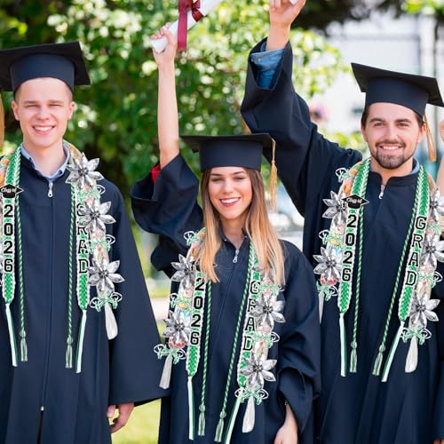 YLOLUL 16 Pcs Graduation Leis 2026 Graduation Candy Lei Kit with Honor Cord Class of 2026 Graduation Ribbon Money Lays Necklace Graduation Gift Party Accessories for Women Men by YLOLUL - Used condition - Image 2