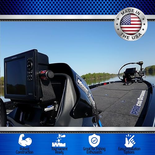 image for PROcise Outdoors DEK-It Boat Fish Finder Mount, Single Unit Dash Mount