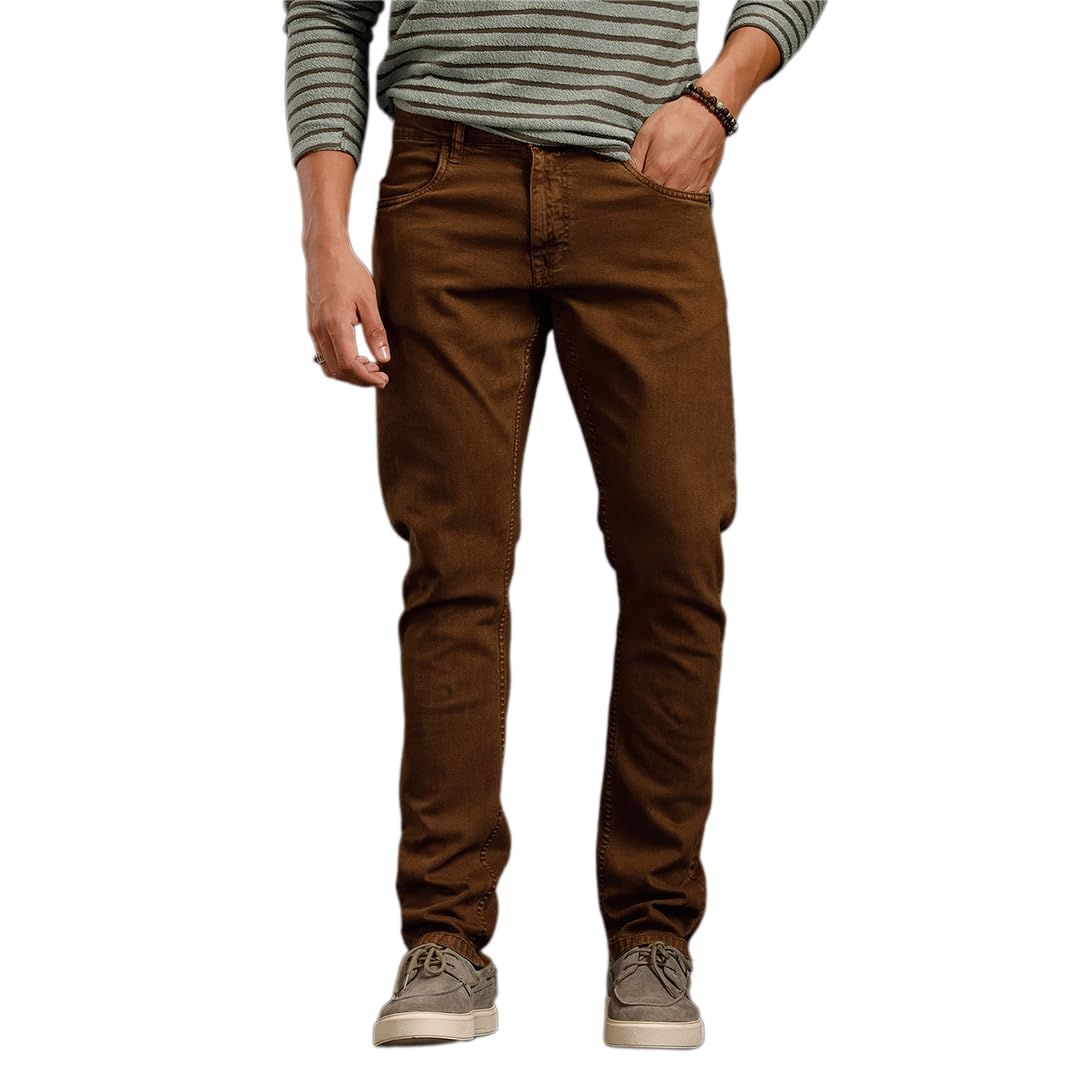 wrogn Men's Slim Fit Jeans | Mid Rise | Jeans for Man-picture-47