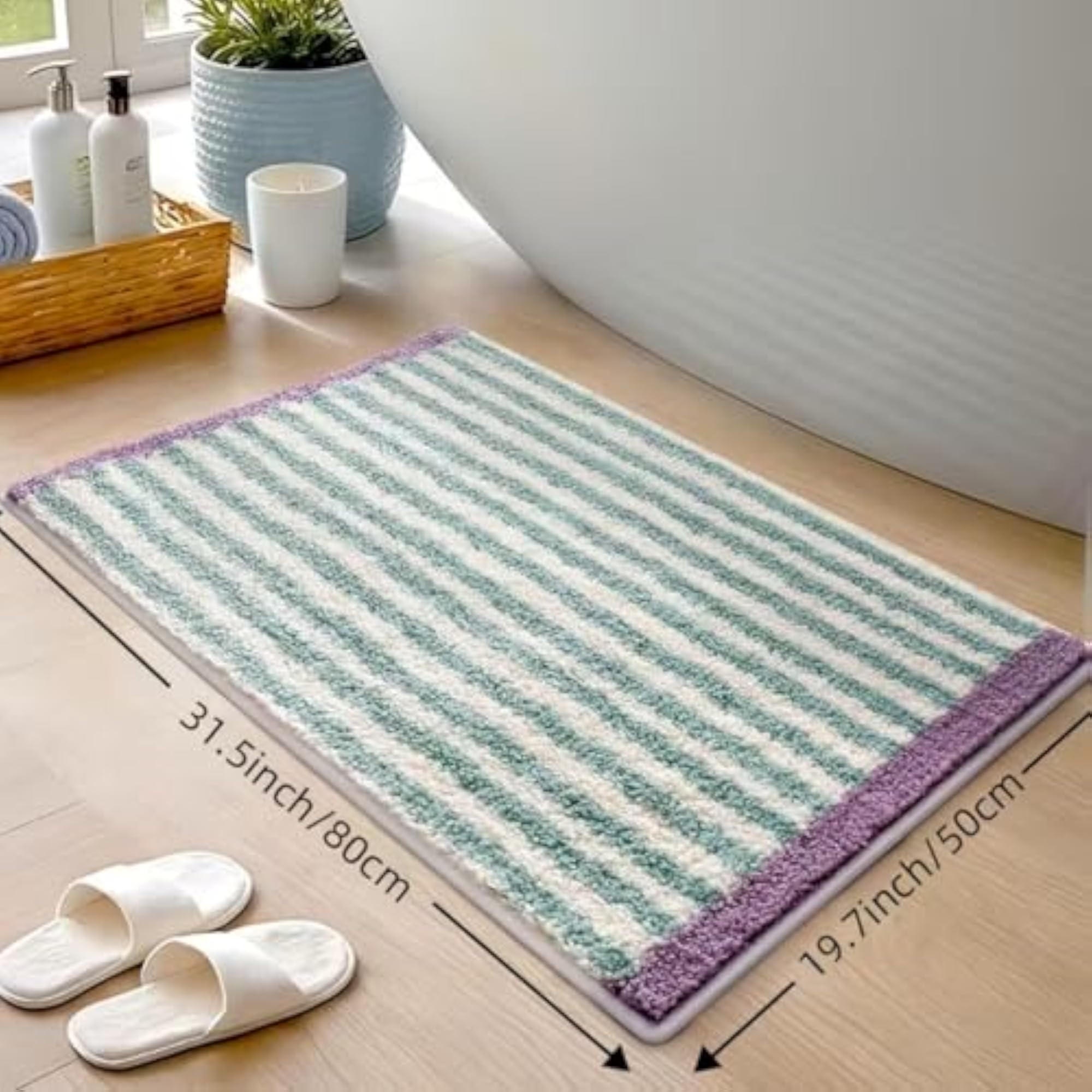 Ultra Soft Microfiber Bath Mat, Super Absorbent