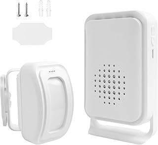 Detecteur de Passage, Alarme Detecteur de Mouvement, Alarme Detecteur Exterieur sans Fil, Sonnette Entr&eacute;e Magasin, Alarme Maison sans Fil, Alarme Porte