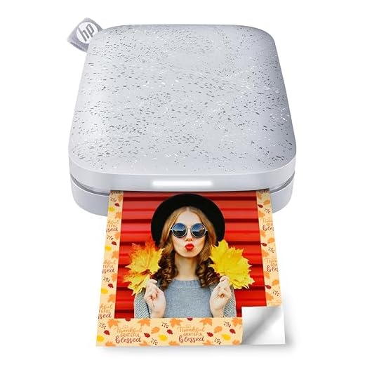 HP Sprocket 2x3" Instant Smartphone Photo Printer - Portable Color Wireless Mobile Printer - Zink Sticky-Back Photos - Print from Compatible iOS & Android Devices with Bluetooth w/Fun App - Luna Pearl