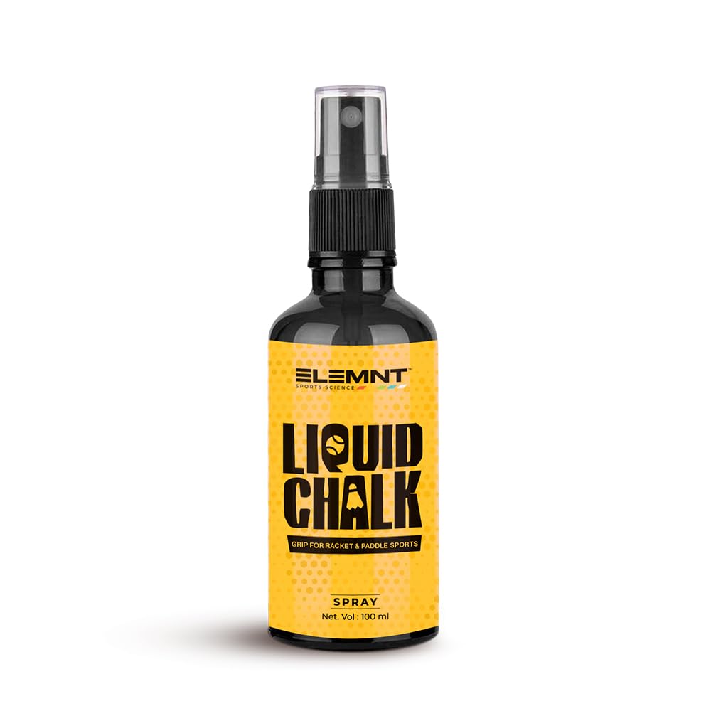 Elemnt Liquid Chalk for Racket Sports | Badminton, Lawn Tennis, Paddle Ball| Ideal for Racket Sports, Tennis Racket Grip, Squash | Quick Dry Formula for Sweat Free Hands | 100 ML-image-9