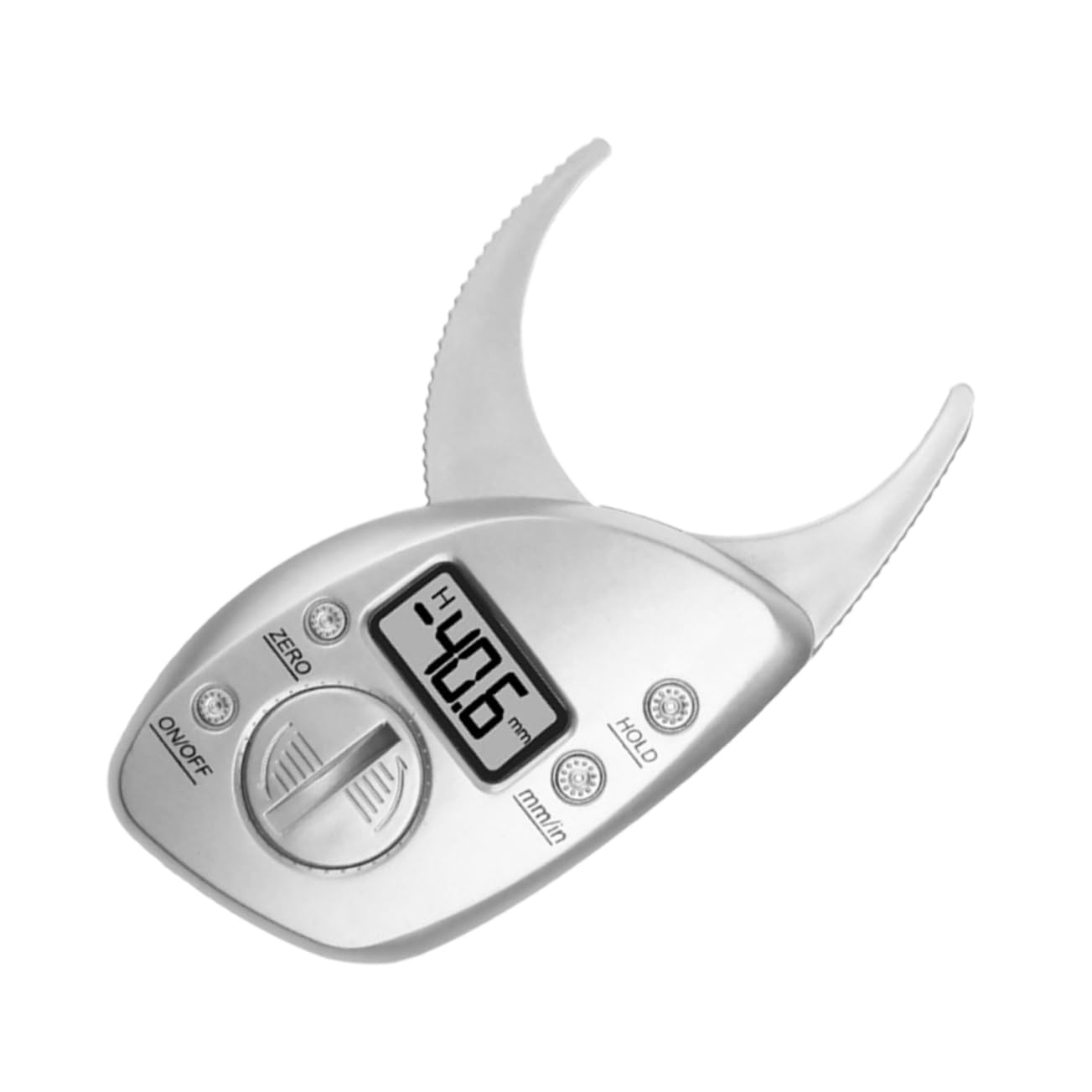 BESTYASH Grasso Percentuale Di Grasso Strumento Di Misurazione Della Plica Cutanea Misuratore Di Grasso Portatili Portatili Tester Grasso Silver Abs