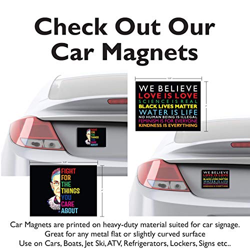 We Believe Car Magnet | Black Lives Matter Car Magnet | We Believe Magnet | Black Lives Matter Magnet | 4X5.25 30Mil Heavy Duty Magnets #TOP5