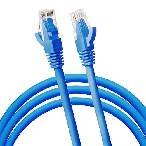 CableVantage New 100ft 30M Cat5 Patch Cord Cable 500mhz Ethernet Internet Network LAN RJ45 UTP for PC PS4 Modem Router Blue