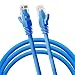 CableVantage New 100ft 30M Cat5 Patch Cord Cable 500mhz Ethernet Internet Network LAN RJ45 UTP for PC PS4 Xbox Modem Router Blue