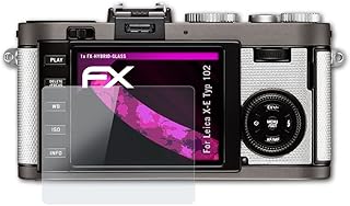 atFoliX Plastic Glass Protective Film compatible with Leica X-E Typ 102 Glass Protector, 9H Hybrid-Glass FX Glass Screen Protector of plastic