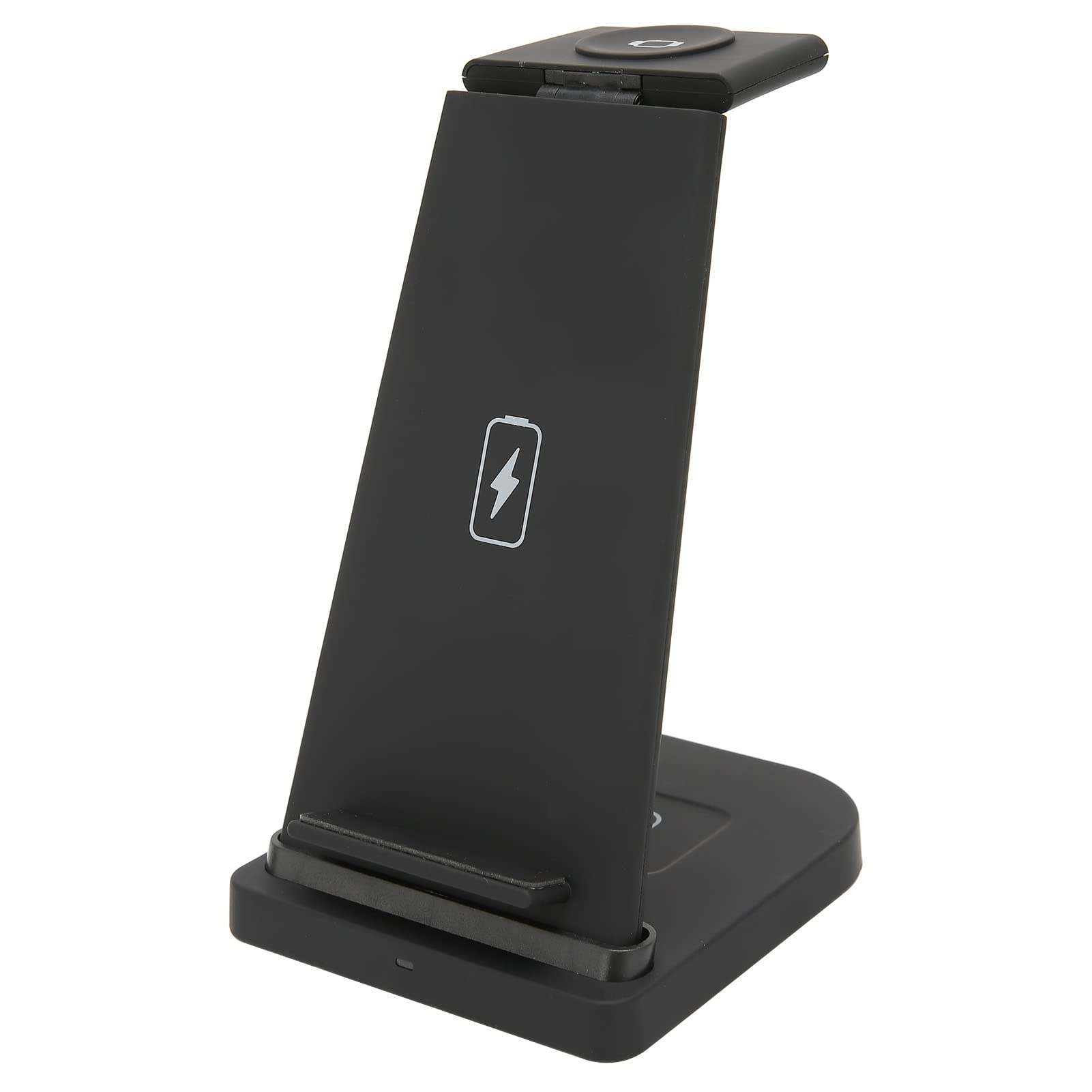 Haofy Caricatore Wireless 3 in 1 Design Ergonomico Diviso Supporto di Ricarica da 15 W per Dispositivi IOS Uso in Viaggio Leggero