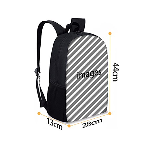 Dellukee Middle School Backpack Set For Boys Fashion Lunch Bag Pencil Bags Book Bag Ice Hockey Print2