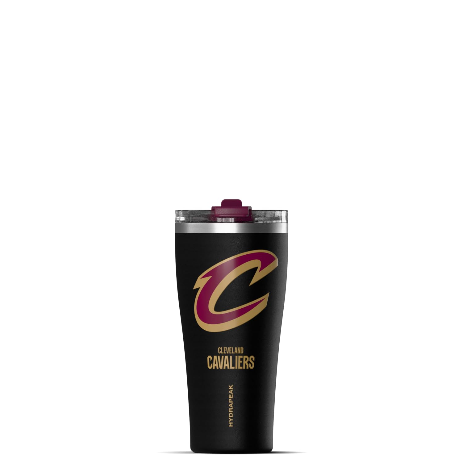 Hydrapeak Officially Licensed NBA Cleveland Cavaliers Tumbler 30 oz Stainless Steel Water Bottle Straw Sip Lid Vacuum Insulated